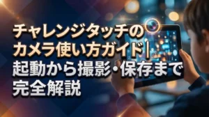 チャレンジタッチのカメラ使い方ガイド｜起動から撮影・保存まで完全解説