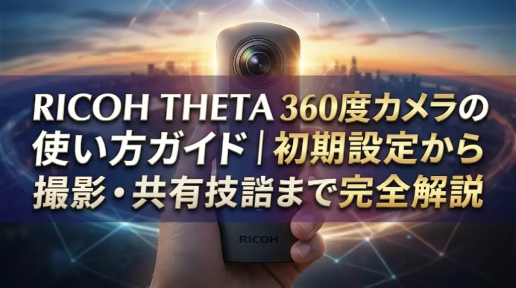 RICOH THETA 360度カメラの使い方ガイド｜初期設定から撮影・共有まで完全解説