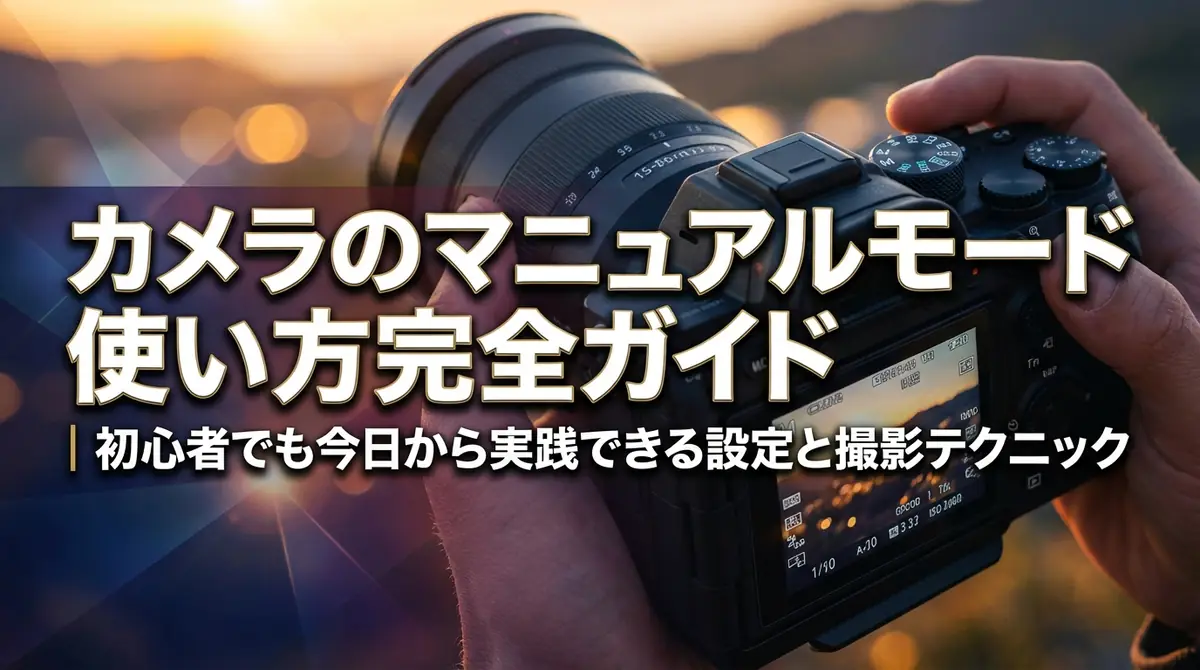 カメラのマニュアルモード使い方完全ガイド｜初心者でも今日から実践できる設定と撮影テクニック