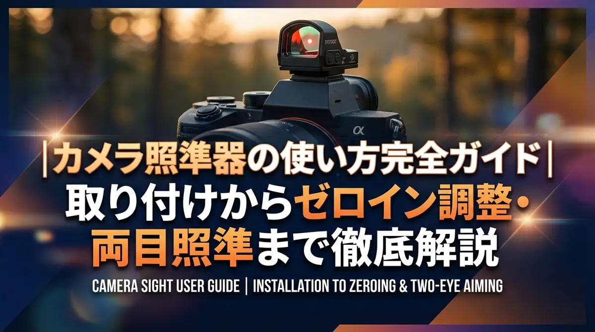 カメラ照準器の使い方完全ガイド｜取り付けからゼロイン調整・両目照準まで徹底解説