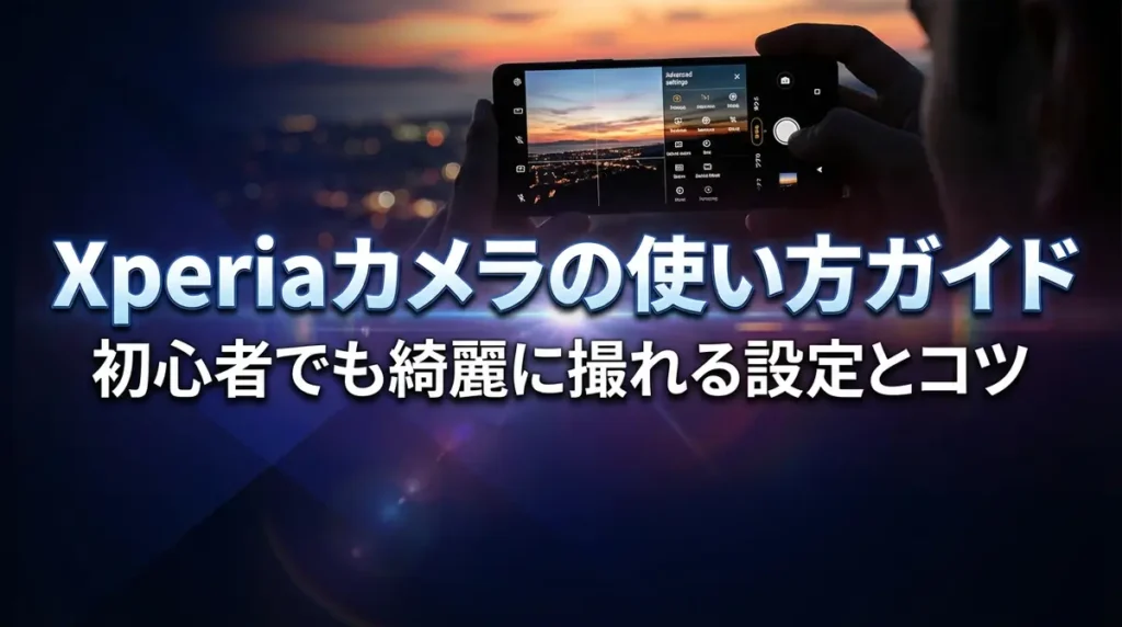Xperiaカメラの使い方ガイド｜初心者でも綺麗に撮れる設定とコツ